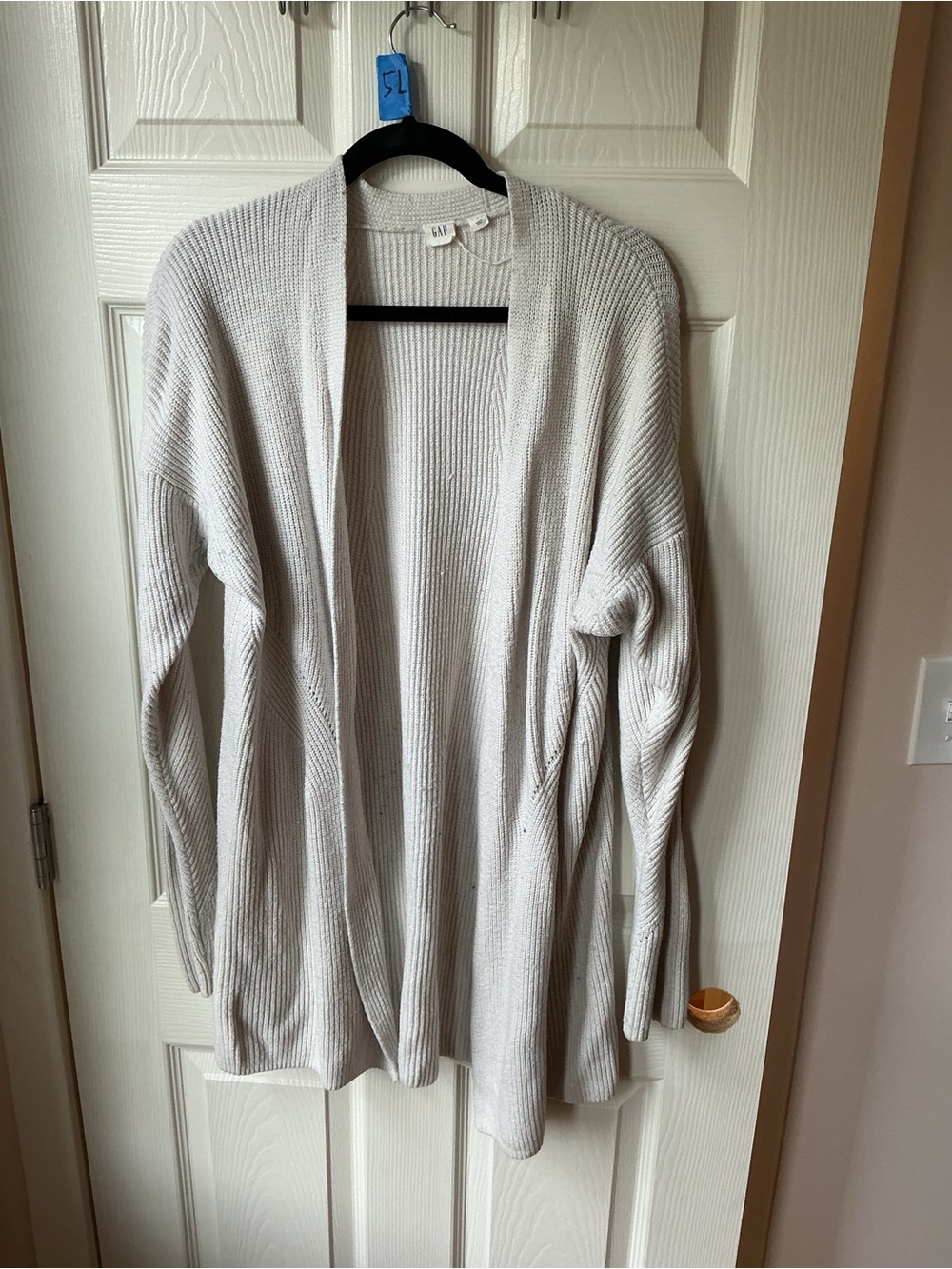 GAP Light Cream Open Ribbed Cardigan